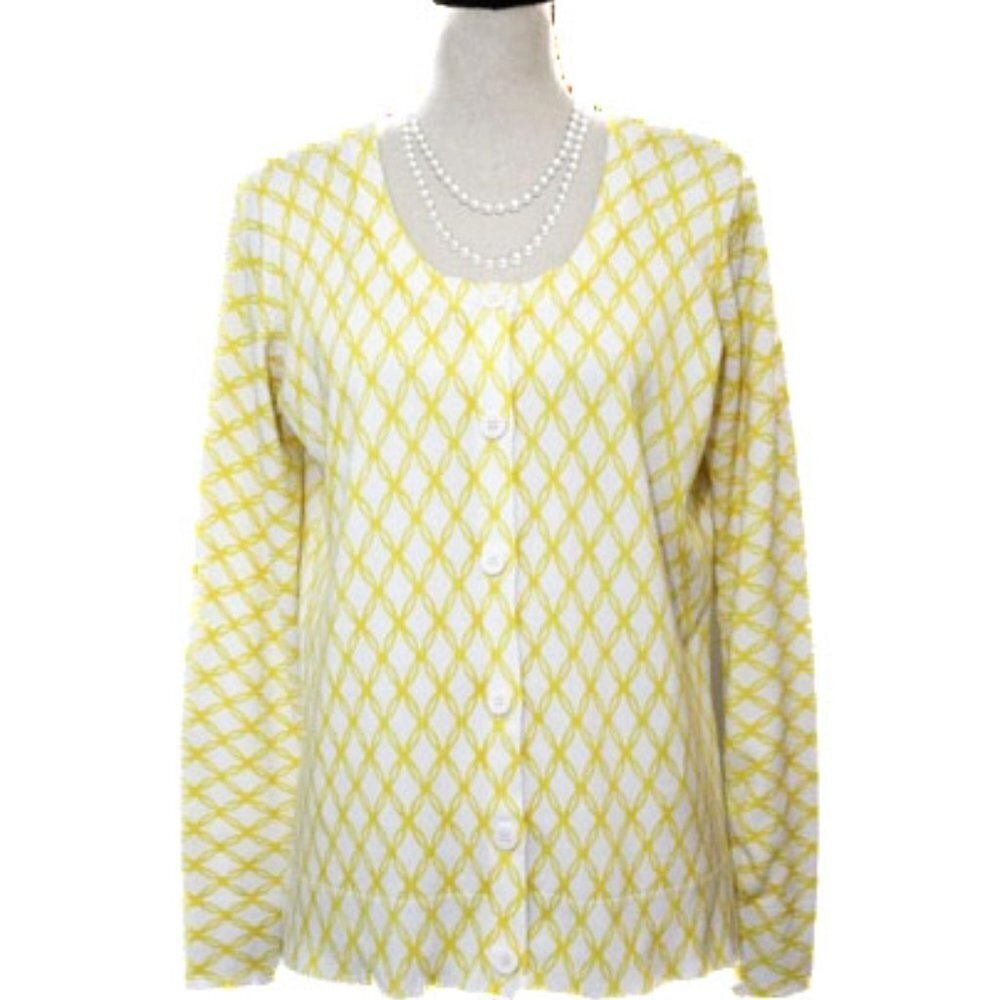 White Stag White Sweater with Yellow Design